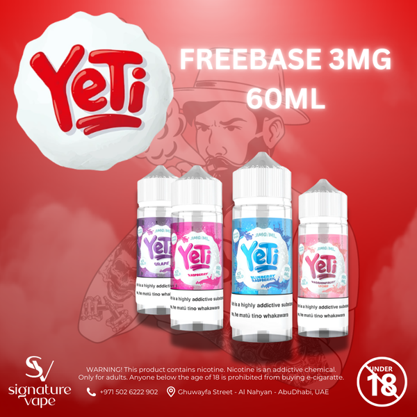 YETI FREEBASE 3MG 60ML