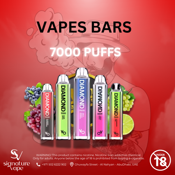 VAPES BARS DIAMOND 7000 PUFFS 2%