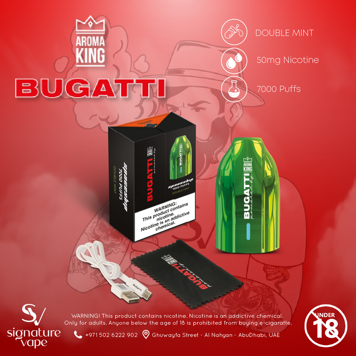 AROMA KING BUGATTI 7000 PUFFS 2% signature vape AROMA KING BUGATTI 7000 PUFFS 2% signature vape