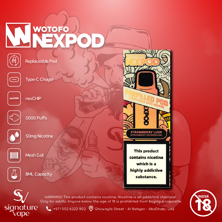 wotofo nexpod 5000 puffs disposable vape kit WOTOFO POD 5000 PUFFS NEXPOD – signature vape