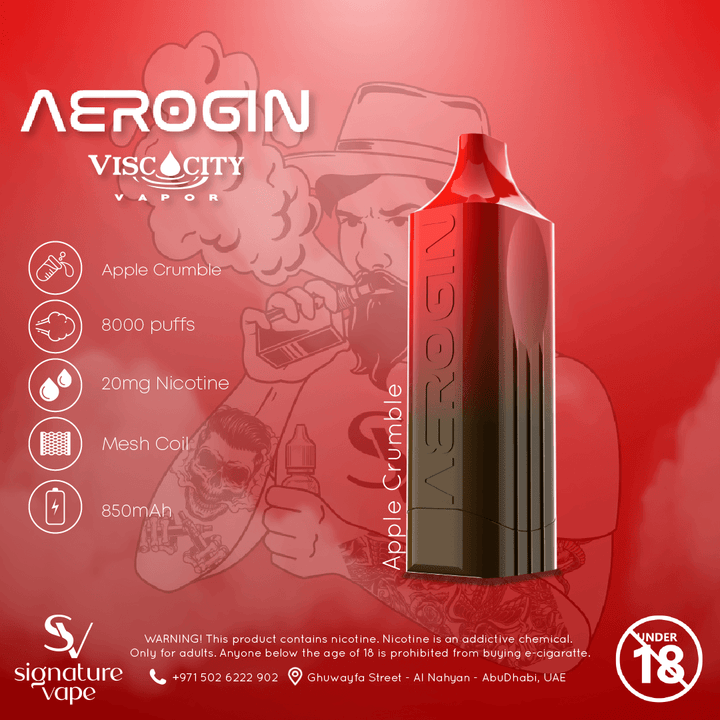 AEROGIN 8000 2mg UAE - signature vape