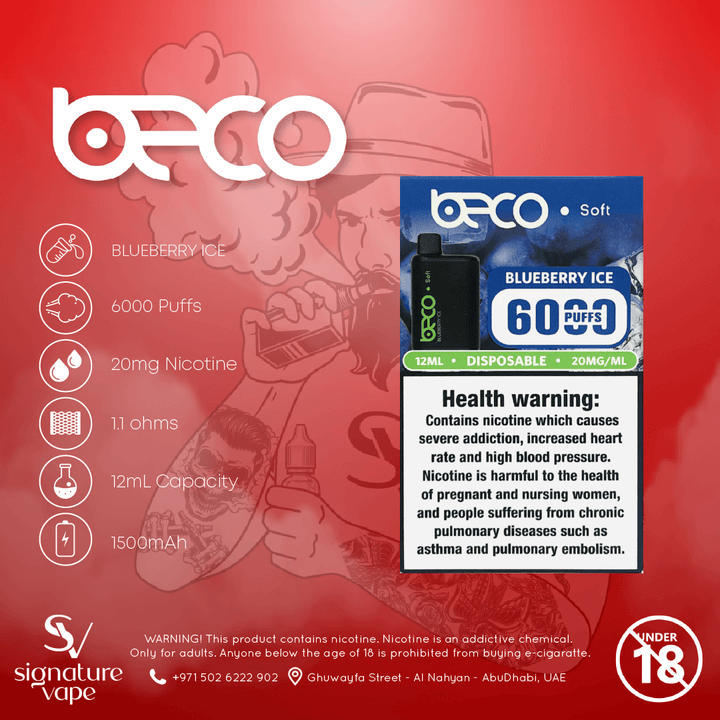 Beco Soft 6000 20mg UAE - signature vape