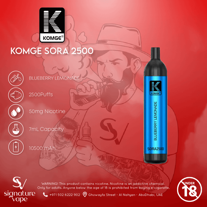 KOMGE SORA 2500 UAE - signature vape