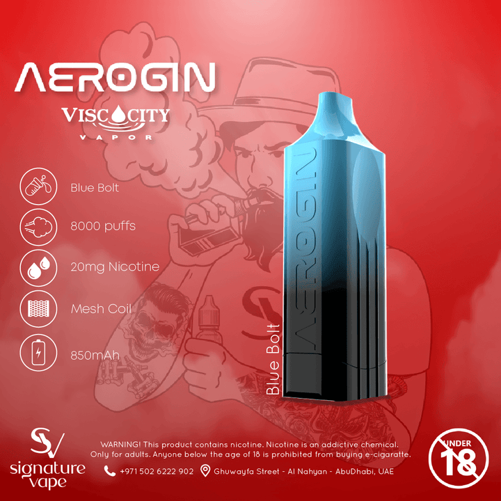 AEROGIN 8000 2mg UAE - signature vape