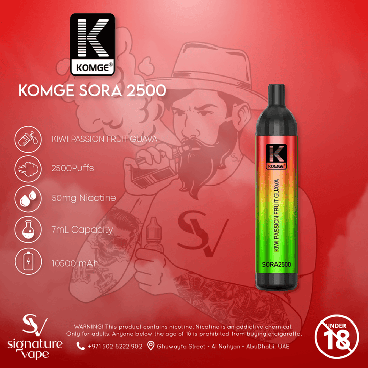 KOMGE SORA 2500 UAE - signature vape