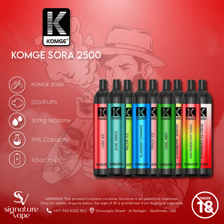 KOMGE SORA 2500 UAE - signature vape