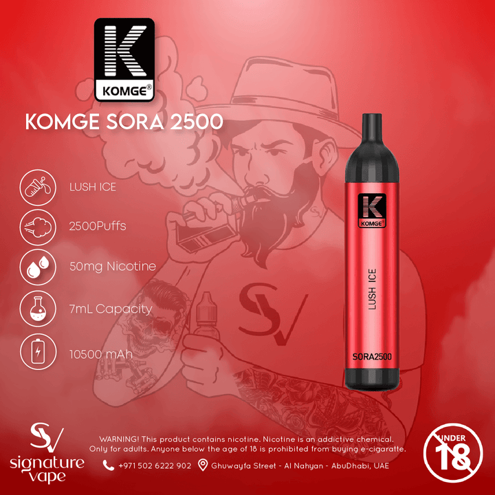 KOMGE SORA 2500 UAE - signature vape