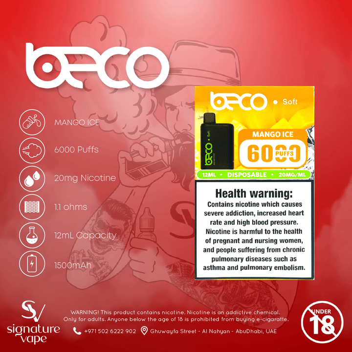 Beco Soft 6000 20mg UAE - signature vape