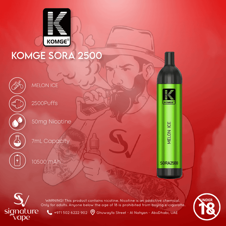 KOMGE SORA 2500 UAE - signature vape