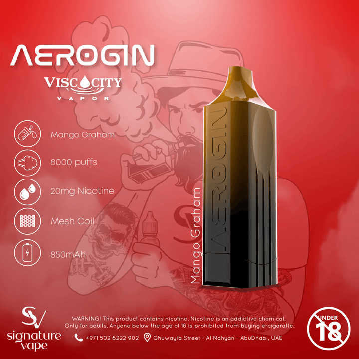 AEROGIN 8000 2mg UAE - signature vape