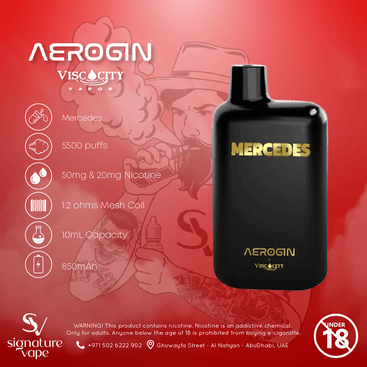 AEROGIN 5500 PUFFS UAE - signature vape