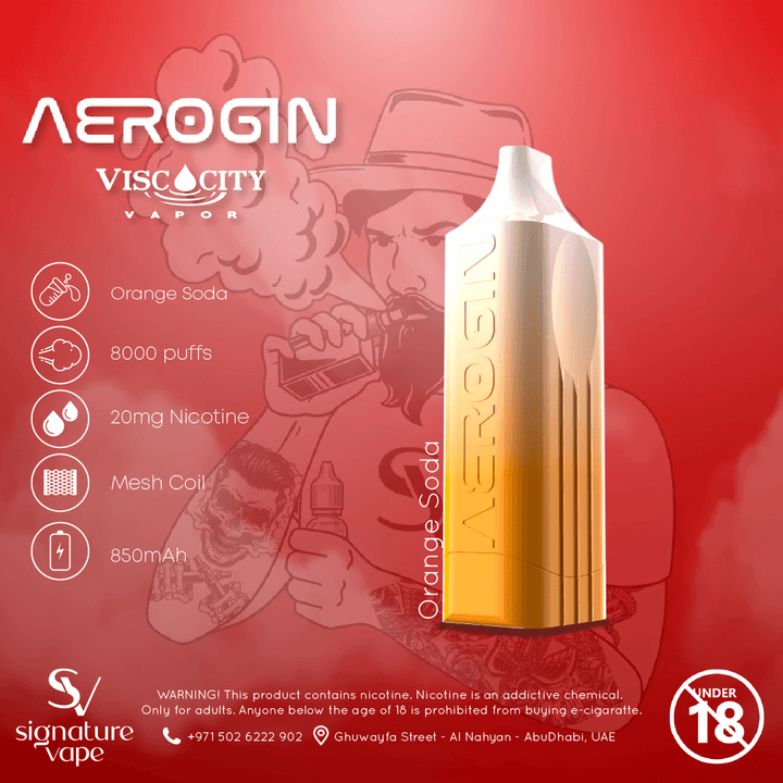 AEROGIN 8000 2mg UAE - signature vape