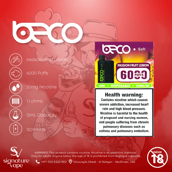 Beco Soft 6000 20mg UAE - signature vape