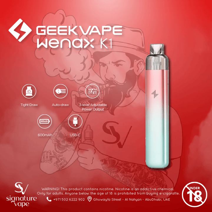 Geek Vape Wenax K1 Se 600Mah UAE - signature vape