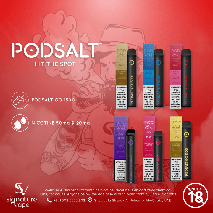 Pod Salt GO 1500 UAE - signature vape