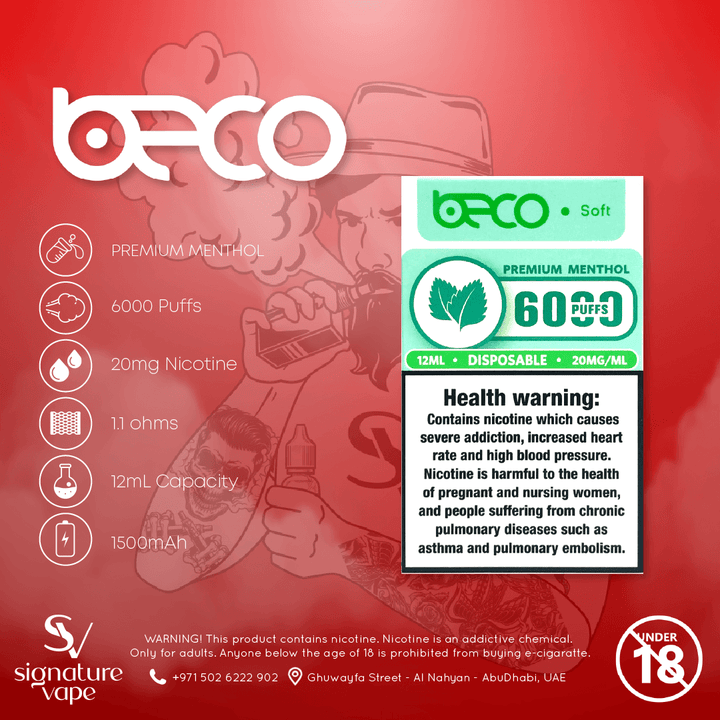 Beco Soft 6000 20mg UAE - signature vape