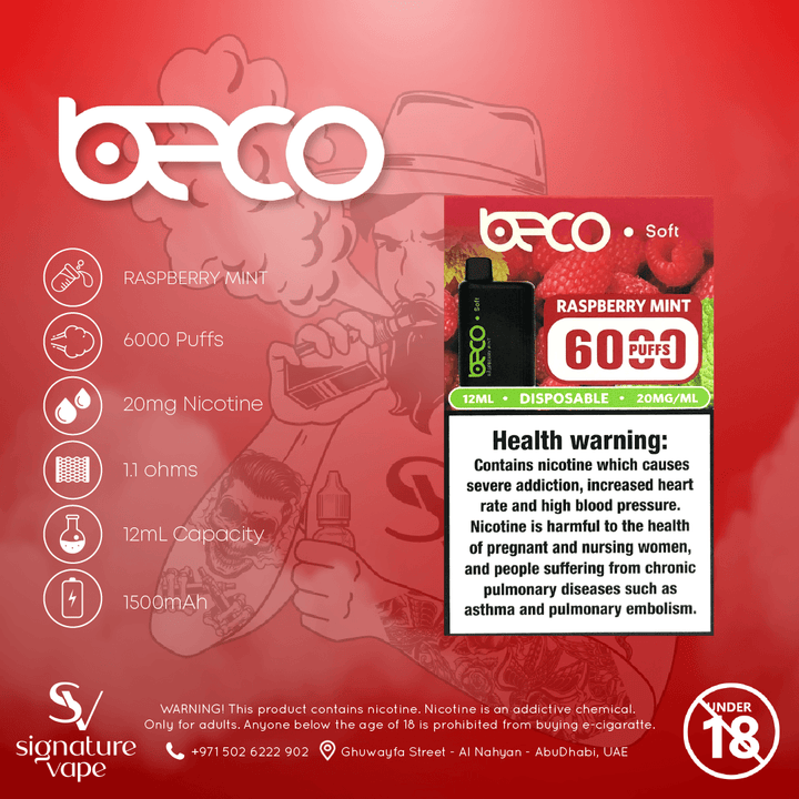 Beco Soft 6000 20mg UAE - signature vape