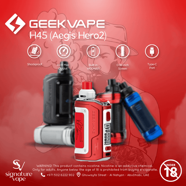 Geek Vape H45 45w RTE UAE - signature vape