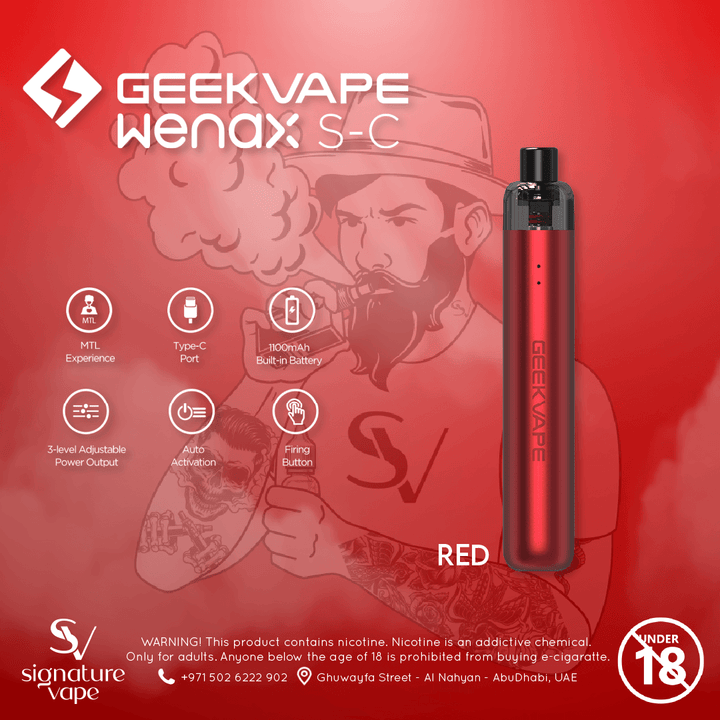 Geek Vape Wenax SC 1100Mah UAE - signature vape