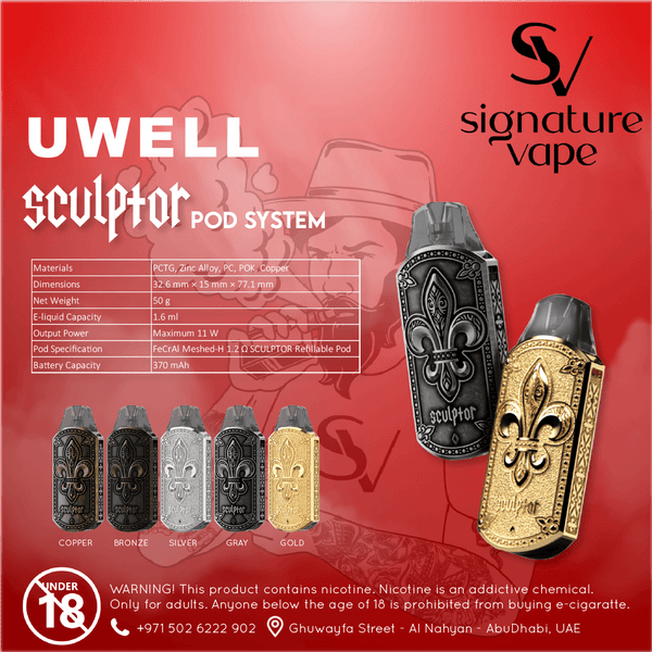 UWELL Caliburn Sculptor Kit UAE - signature vape