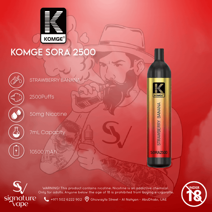 KOMGE SORA 2500 UAE - signature vape