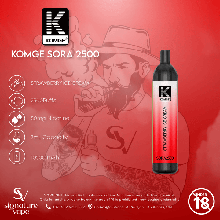 KOMGE SORA 2500 UAE - signature vape