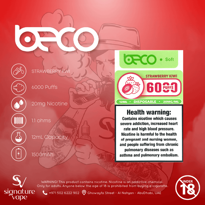 Beco Soft 6000 20mg UAE - signature vape