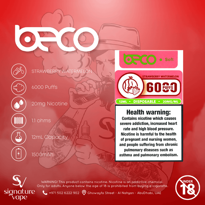 Beco Soft 6000 20mg UAE - signature vape