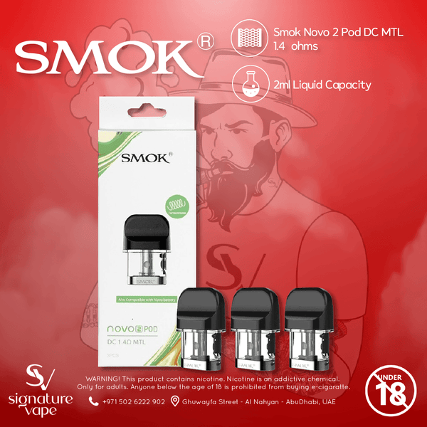 Smok Novo 2 Pod DC MTL UAE - signature vape