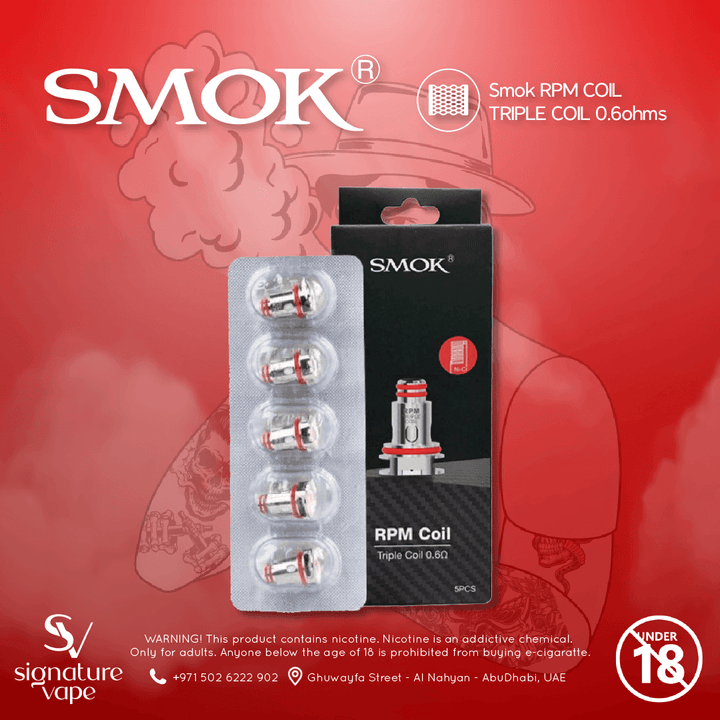 Smok RPM COIL TRIPLE COIL UAE - signature vape