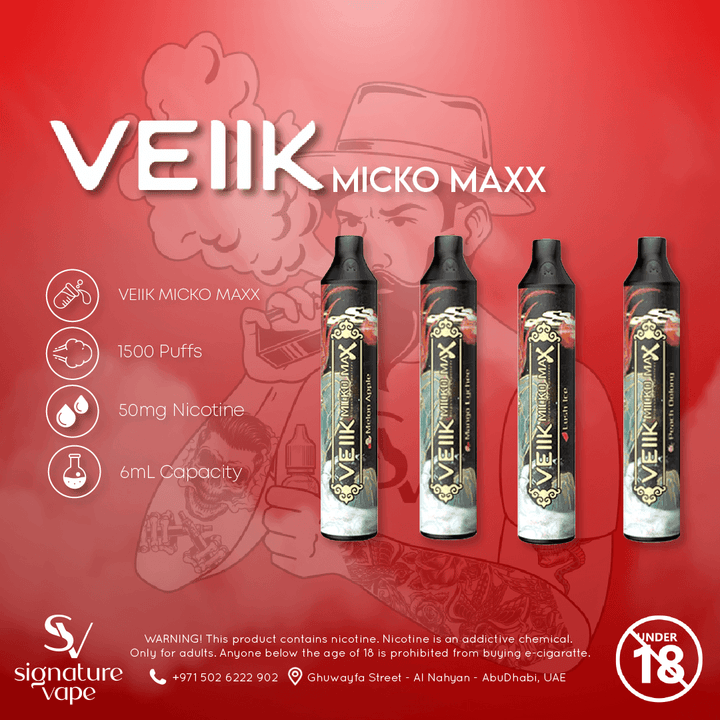 VEIIK MICKO MAX 1500 UAE - signature vape