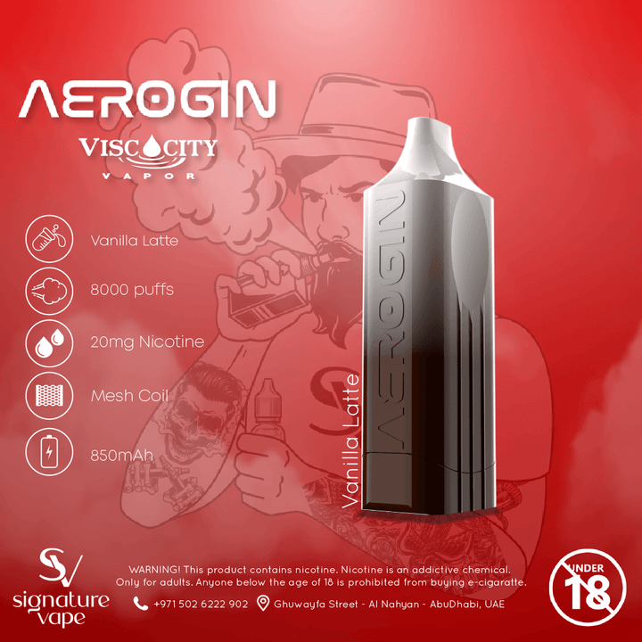 AEROGIN 8000 2mg UAE - signature vape