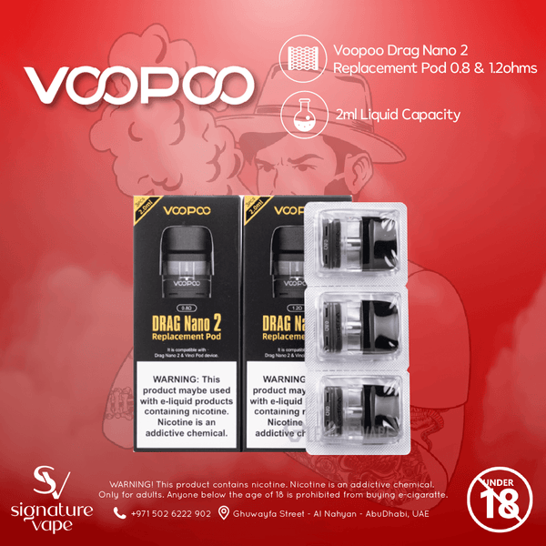 Voopoo Drag Nano 2 Replacement Pod UAE - signature vape