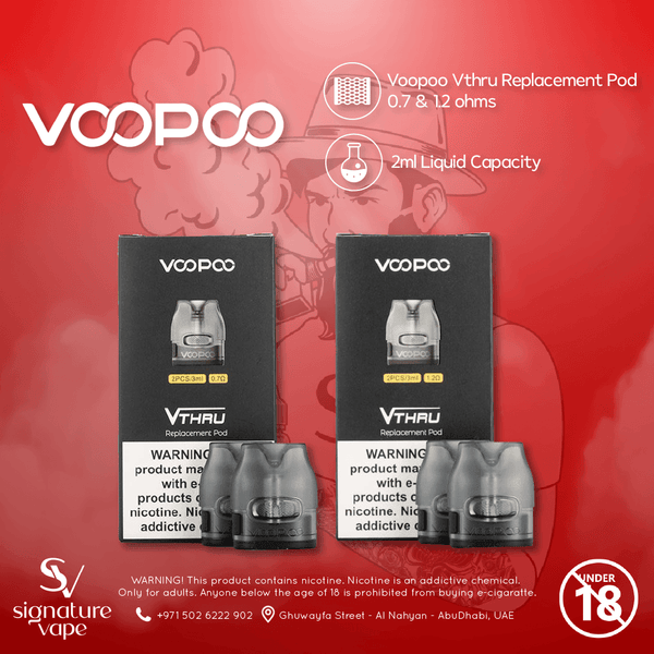 Voopoo Vthru Replacement Pod UAE - signature vape