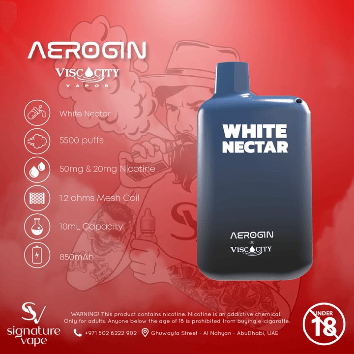 AEROGIN 5500 PUFFS UAE - signature vape