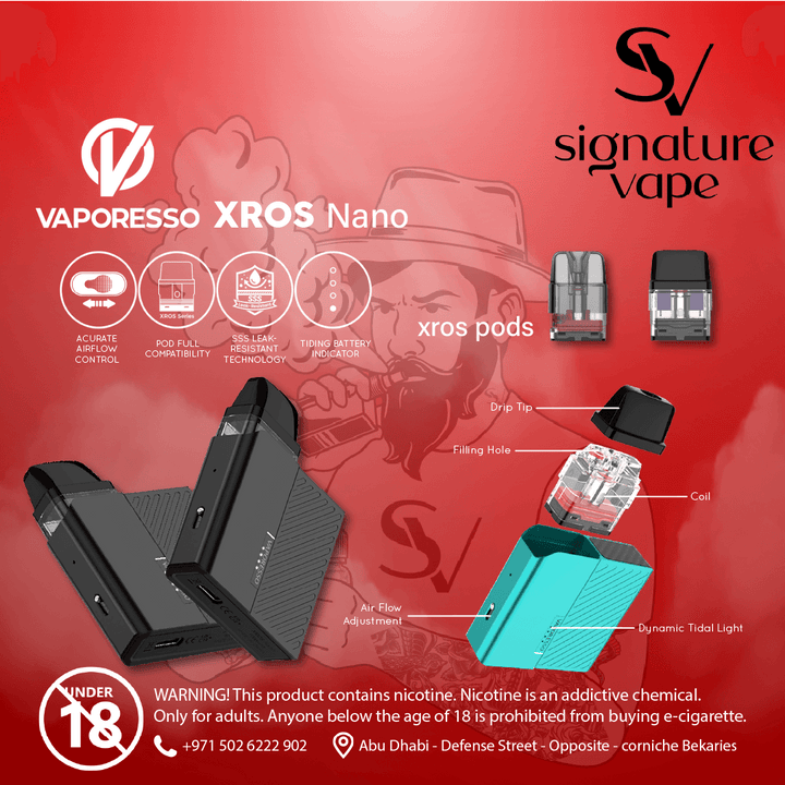 Vaporesso XROS Nano Kit UAE - signature vape