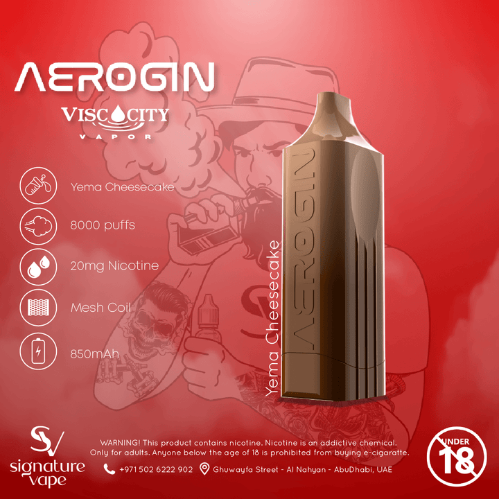 AEROGIN 8000 2mg UAE - signature vape