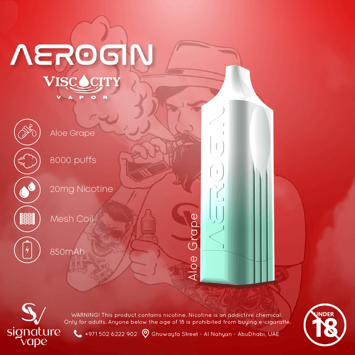 AEROGIN 8000 2mg UAE - signature vape