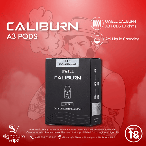 Caliburn A3 Refillable Pod UAE - signature vape