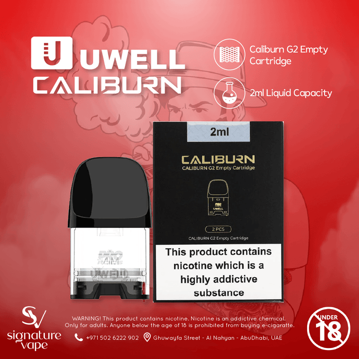 Caliburn G2 Empty Cartridge UAE - signature vape