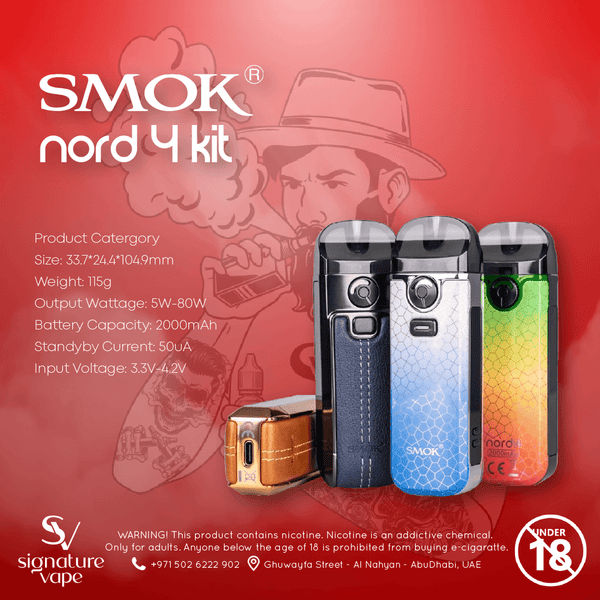 Smok Nord 4 80W Kit UAE - signature vape