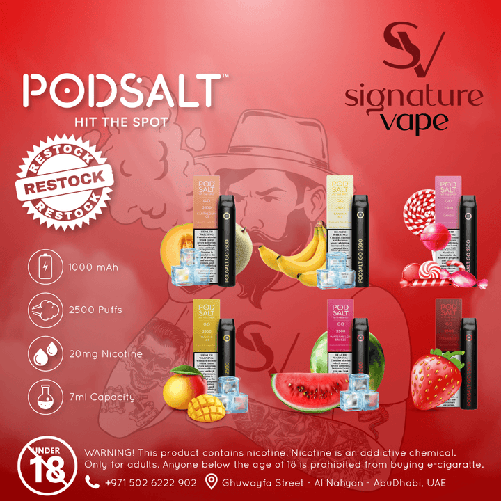 Pod Salt GO 2500 UAE - signature vape