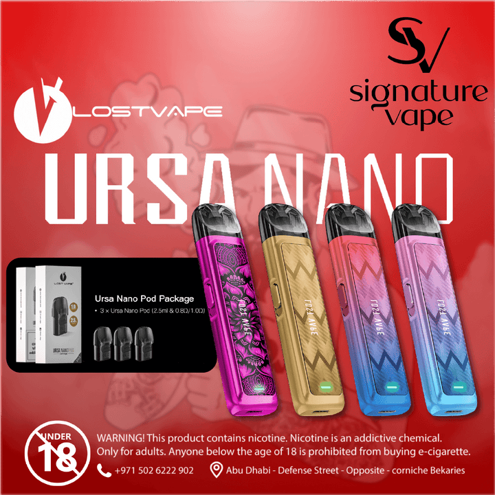 Lost Vape Ursa Nano UAE - signature vape