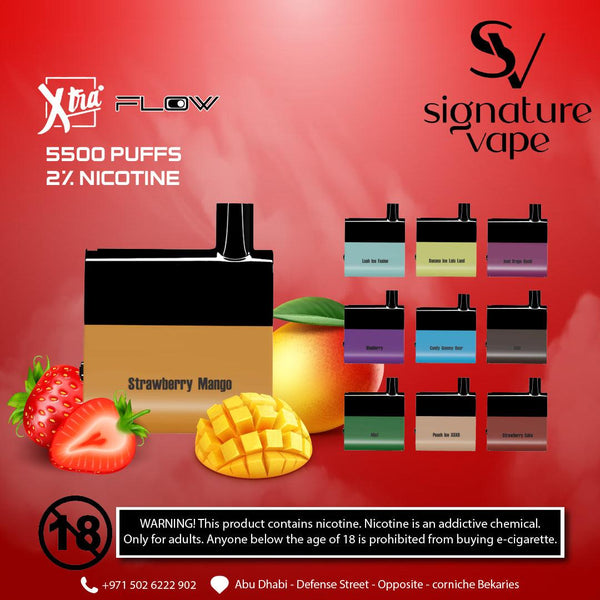 XTRA FLOW 5500 UAE - signature vape